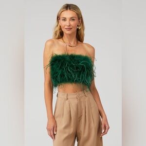 LAMARQUE ZAINA TOP in green from Revolve. Small. NWT!